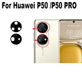 Huawei P50 PRO için 1 adet yeni arka kamera cam arka Lens Len yapıştırıcı Sticker ile