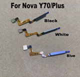 Huawei Nova Y70 artı parmak izi sensörü için güç düğmesi Flex kablo dokunmatik kimlik sensörü ev düğmeleri Smartphone parçaları