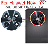 Huawei Nova Y91 arka kamera cam Lens Full  yapıştırıcı Sticker ile  STG-LX1 STG-LX2 için yedek