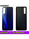 Oppo Realme 6 Pil Kapağı Arka Konut Kapı Cam Kasa Cep Telefonu Yedek Parçaları RMX2001 Pil Arka Kapak