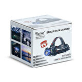 6000 LÜMEN 3 BAŞLIK ŞARJLI KAFA LAMBASI WATTON WT-630