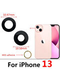 iPhone 13 2li Arka Kamera Camı Lens Yapışkanlı