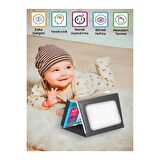 Eğitici Tummy Time Aynalı Zeka Kartları Oyun Seti - Bebekler İçin Eğlenceli Aktivite Set