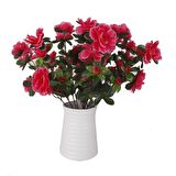 Yapay Çiçek Kırmızı Açelya Demeti 7 Dallı 33*20cm