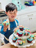 Mini Çocuklar İçin Cupcake Fırın Kalıbı 6 Büyük Bölmeli Muffin Kek Kalıbı