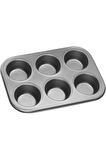 Mini Çocuklar İçin Cupcake Fırın Kalıbı 6 Büyük Bölmeli Muffin Kek Kalıbı