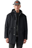 uzun erkek parka jetblack