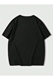 Erkek Brooklyn Kabartma Baskılı Oversize T-Shirt