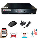 2 Kameralı Set - Yapay Zeka Özellikli İnsan Yüz Araç Tanımalı Gece Renkli Gösteren 5 MP SONY Lensli 8 Warm Ledli FULLHD Güvenlik Kamerası Seti 908W-114