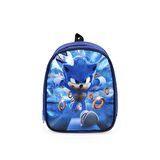 Parlak Sonic Anaokulu Çantası - Süper Sonik Kreş Çantası