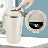 510ml Termos, Dokunmatik Derece Göstergeli Bardak Termos, Vakumlu Termos, Mug Termos, Çelik Termos
