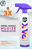 3 Adet 500ML Selsil Pak Mucize Temizleyici Köpük Sprey Modeli - Selsilpak Köpük Sprey