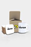Dance Yazılı Tasarımlı Baskılı Kupa Bardak Seti