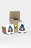 Death Coffee Tasarımlı Baskılı Kupa Bardak Seti