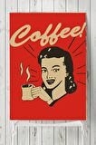 Coffe Girl Mutfak Poster 
