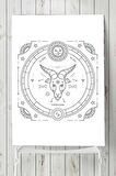 Oğlak Burcu Tasarım Poster 3