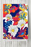 Curvy Daisy, Papatya Psychedelic Indie Tarzı Poster