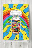 Candie Love, Şeker Aşk Psychedelic Indie Tarzı Poster