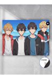 Anime Erkek Grubu Manga Anime Poster - Afiş - Dekoratif Duvar Posteri