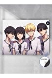 Arkadaş Grubu Manga Anime Poster - Afiş - Dekoratif Duvar Posteri