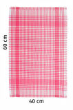%100 Pamuk Fuşya,Pembe Renkli Pötikareli 1 adet Kurulama Bezi,Beslenme Örtüsü,Servis Peçetesi 40X60