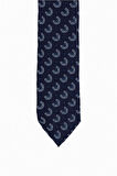Lacivert Baskılı Kravat