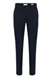Lacivert Slim Fit Armürlü Pantolon