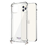 Hippi iPhone 14 Pro Max Uyumlu Şeffaf Askılı Telefon Kılıf