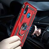 Gpack Huawei P20 Lite Kılıf Vega Standlı Yüzüklü Mıknatıslı