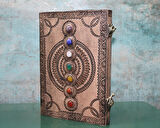 MDB Taşlı Deri Defter Model 13