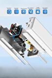 AC99A 1.5M Talent 2 Adet USB 1 Adet Type-C 1 Adet Priz PD30W Şarj Aleti 