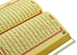 Krem Renkli Karekodlu Kuranı Kerim (22cmx16cm) Seccade (67cmx122cm) Tesbih Set