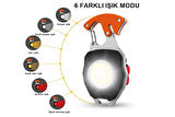 Çok Fonksiyonlu Usb Şarjlı Anahtarlık-Çakmaklık-Düdük-Tornavida-Mıknatıslı ve 7 Mod Isık Kamp Feneri