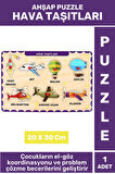 Premium Eğlenceli Eğitici Görsel Algı Problem Çözme Becerisi Çocuk Puzzle HAVA TAŞITLARI