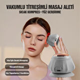 RELAXUS 4 Başlıklı Silikon Vücut Masaj Aleti – Şarjlı | 2 Kademe Isıtmalı, 3 Masaj Modlu