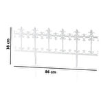 Omnipazar SY-5990 Klasik Plastik Bahçe Çiti 86x38 cm 4'lü Set