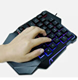 Hk Tech G7 RGB Tek El 35 Tuşlu Kablolu Oyun Klavyesi