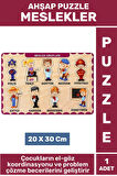 Premium Eğlenceli Eğitici Görsel Algı Problem Çözme Becerisi Çocuk Puzzle MESLEKLER