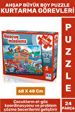 Eğlenceli Eğitici Görsel Algı Problem Çözme Becerisi Çocuk Puzzle 24 Pr Büyük Boy KURTARMA GÖREVLERİ