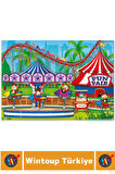 Premium Eğlenceli El Göz Koordinasyon Beceri Geliştirici Çocuk 2X50 Parça PUZZLE MAYMUN LUNAPARKI