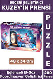 Premium Seri Eğlenceli El Göz Koordinasyon Beceri Geliştirici Çocuk 200 Parça PUZZLE KUZEY'İN PRENSİ