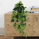Yapay Çiçek Saksıda Sarkan Dev Hedera 80cm Yapay Sarmaşık Yeşil