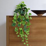 Yapay Çiçek Saksıda Sarkan Dev Hedera 80cm Yapay Sarmaşık Yeşil