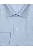 Slim Fit Armür Desenli Erkek Gömlek