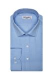 Süvari Slim Fit Armür Desenli Erkek Gömlek