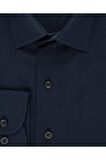 Süvari Slim Fit Lacivert Düz Erkek Gömlek