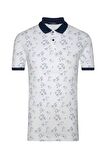Slim Fit Desenli Polo Yaka Erkek Tişört