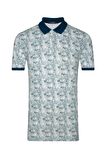 Slim Fit Desenli Polo Yaka Erkek Tişört