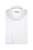 Süvari Slim Fit Beyaz Erkek Gömlek
