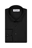 Süvari Armür Desenli Slim Fit Beyaz Erkek Gömlek